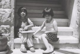 <p>Noura and Marianne<br>Webdah School, 2007</p>